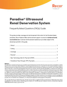 Paradise Ultrasound RDN Reimbursement FAQ