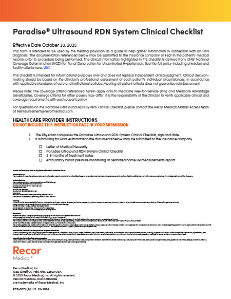 Paradise System NCD Clinical Checklist